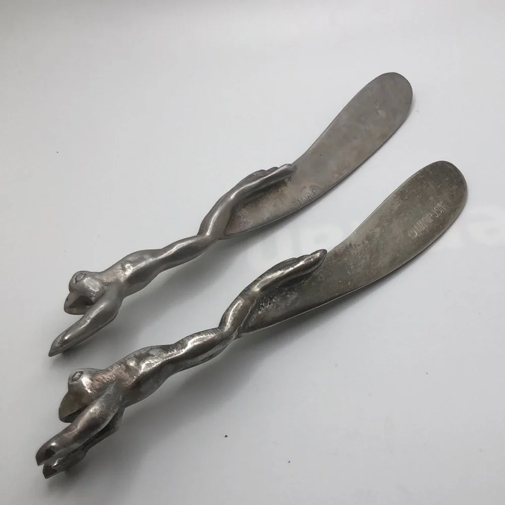Mariposa handcrafted Frog Cheese Spreader, Butter Knife